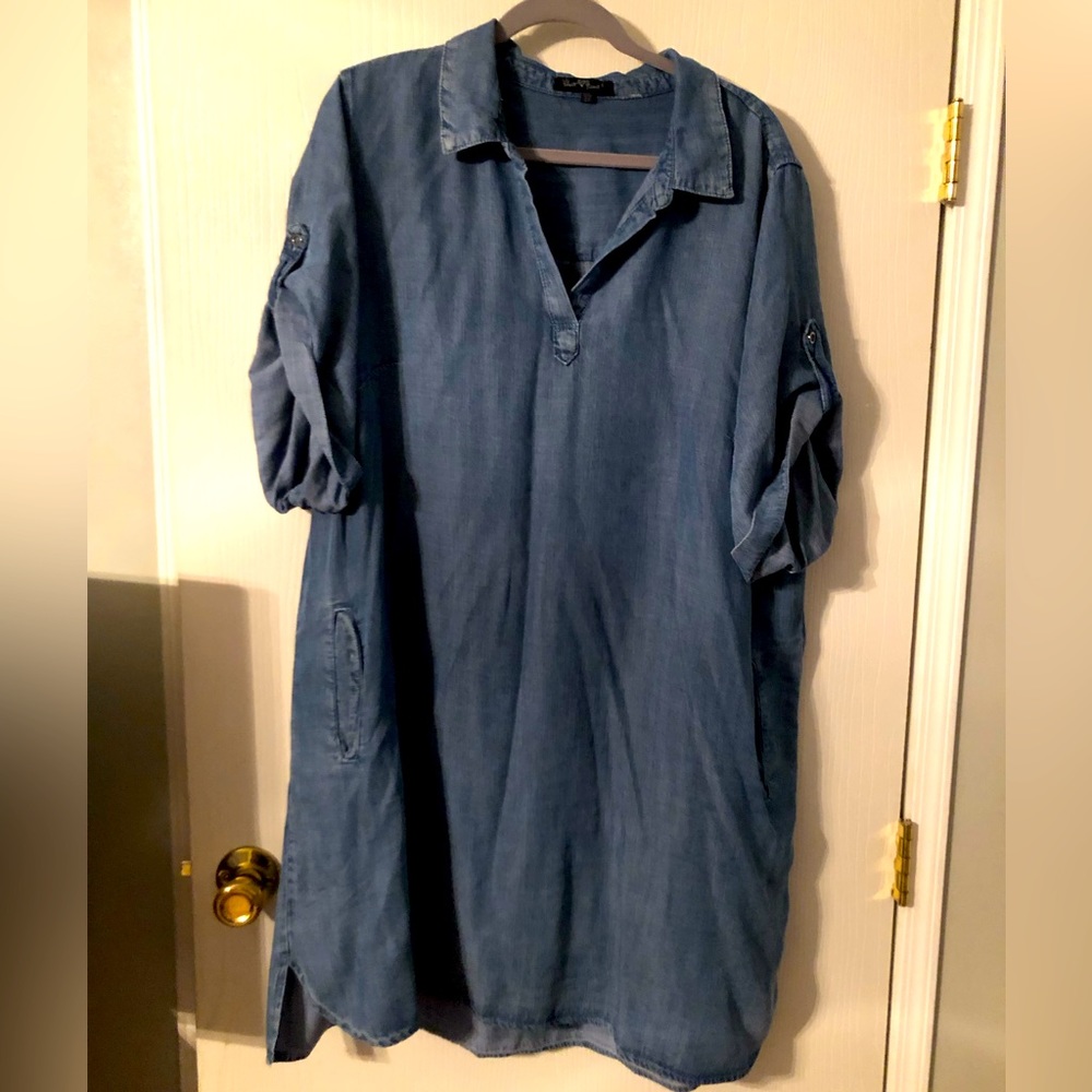 Velvet Heart Denim Jean Dress Tunic Plus Sz 2X